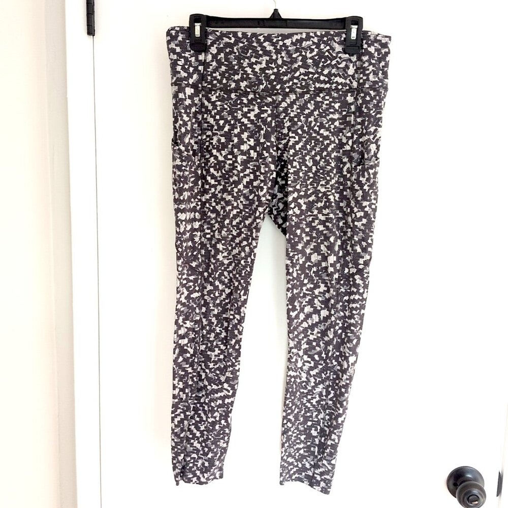 Lululemon Fast Free Tight II 25" Pace Lace Graphite Grey Multi 10 non-reflective